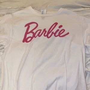 white barbie tshirt